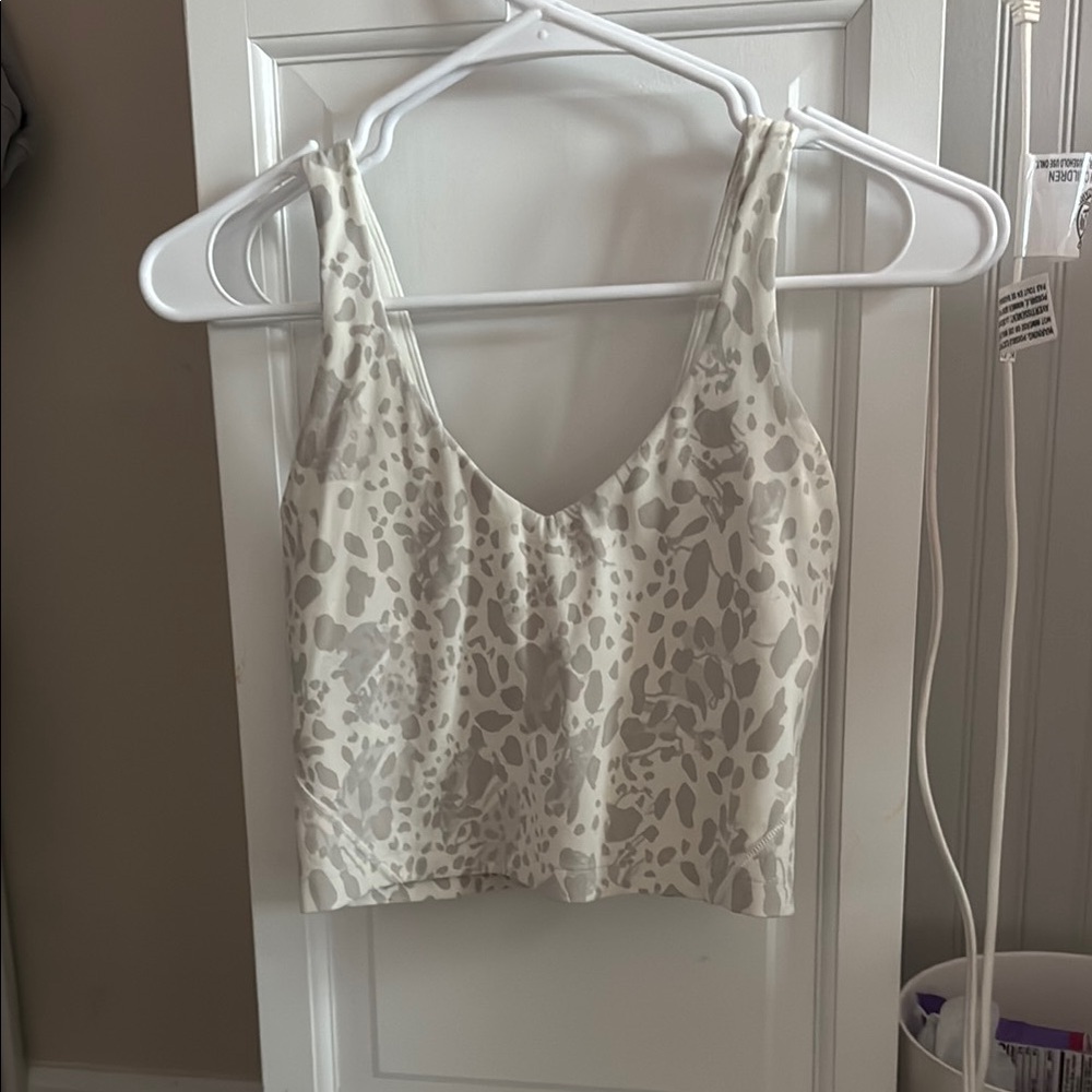 Stylish White and Gray Women's Top